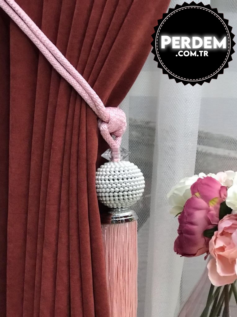 İncili Yan Braçol Perde Aksesuarı - Görsel 8